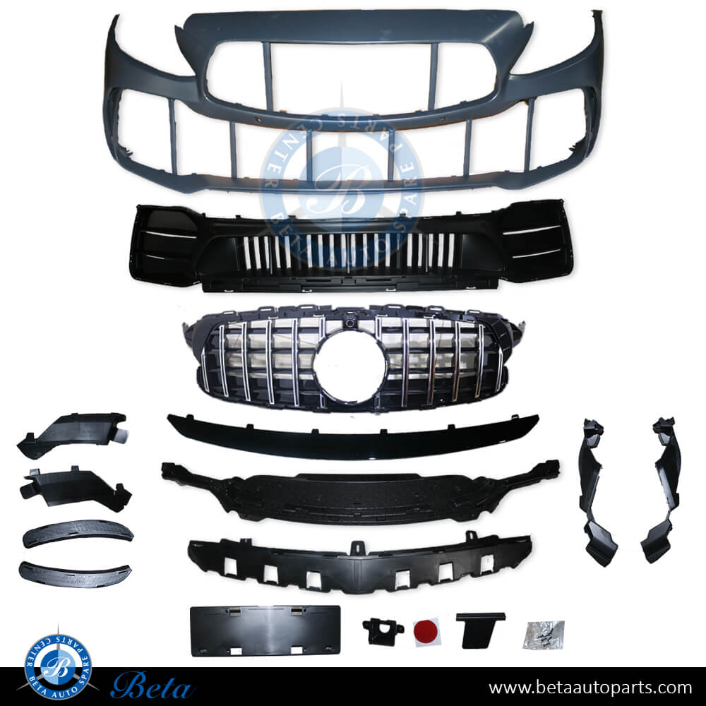 Front Bumper assembly AMG C63 GTR Look for Mercedes C-Class W205 2015-2018 models, Part Number 2058802240 Front Bumper assembly AMG C63 GTR Look for Mercedes C-Class W205 2015-2018 models, Part Number 2058802240